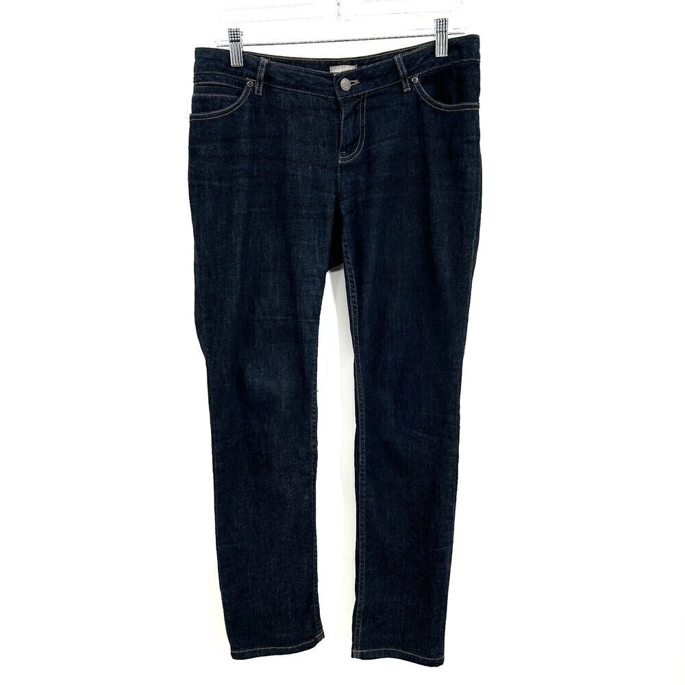 J. JILL Dark Wash Mid Rise Skinny Soft Denim Stretch Jeans Size 6 Petite